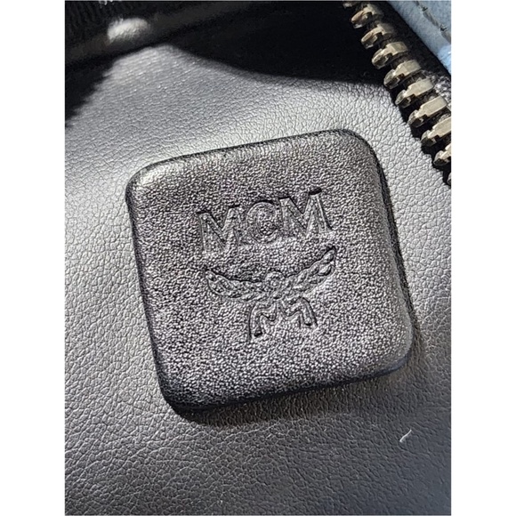 Authentic MCM Visetos Small Side Stud Stark Backpack Munich Blue - Picture 5 of 16